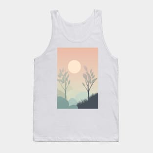 Grow Together Minimalist Garden Scenery Tank Top